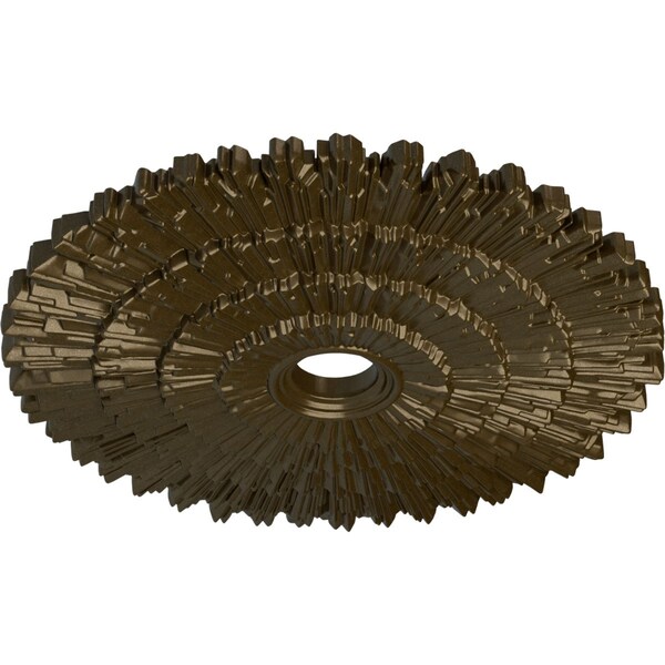 Eryn Ceiling Medallion (Fits Canopies Up To 4), Hand-Painted Brass, 24 3/4OD X 3 1/4ID X 1 7/8P